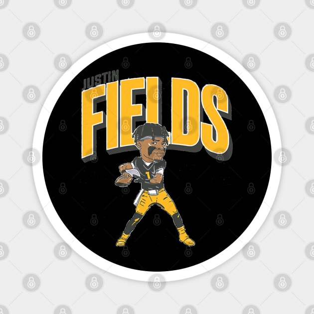 Justin Fields Pittsburgh Caricature Magnet by artbygonzalez